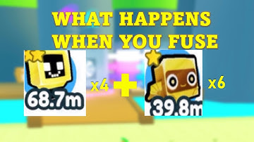 What happens when you fuse 4 golden happy computers and 6 golden robots? Pet Simulator X