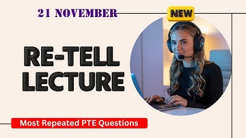 Retell Lecture PTE Speaking | Timer and Answers | Real Exam Questions November 2025