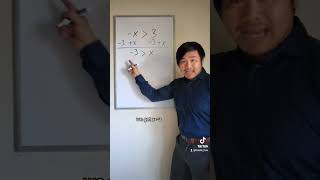 Why do we flip the inequality sign when we multiply/divide by -1? #math