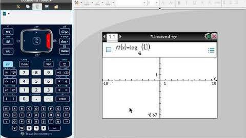 Graphing Calculator Ti-nspire in log