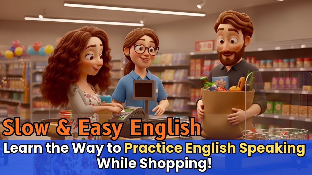 Learn Simple Everyday English Conversation At the Supermarket ! Shop in English