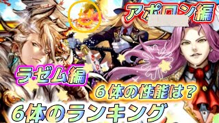 【ロマサガRS】佐賀コラボ第2弾ガチャ　ラゼム編とアポロン編６体のランキング　一番欲しいスタイルは？！