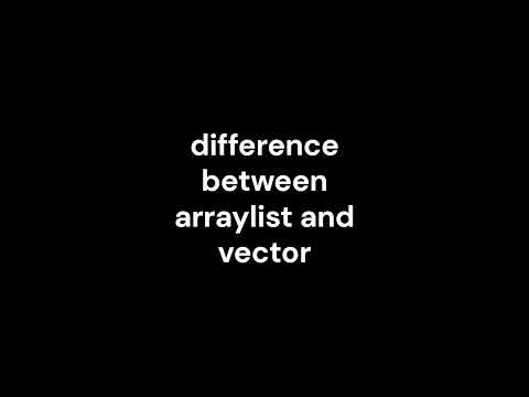 20_difference between arraylist and vector