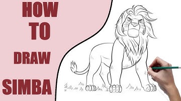 How To Draw Simba From The Lion King|| Step by Step Tutorial