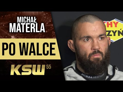 Michał Materla po wygranej na KSW 55: "Polski fan jest bardzo wybredny"