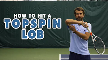 What does lob mean in tennis?
