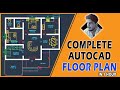 Floor plan in autocad in 1 hour  hindi  civil architecture  interior deepakvermadp