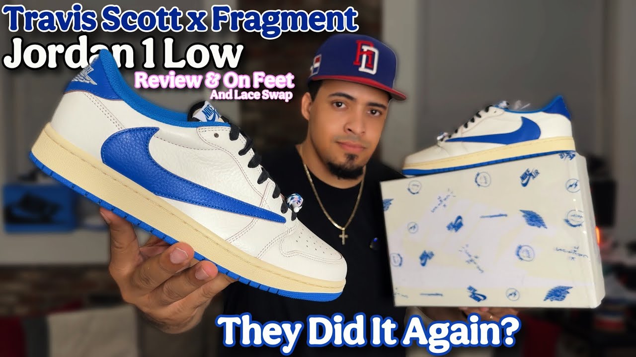 ★NIKE x TRAVIS SCOTT x FRAGMENT★JORDAN フーディ★追跡可 Travis Scott x Fragment Jordan 1 Low (2025) - Review, On