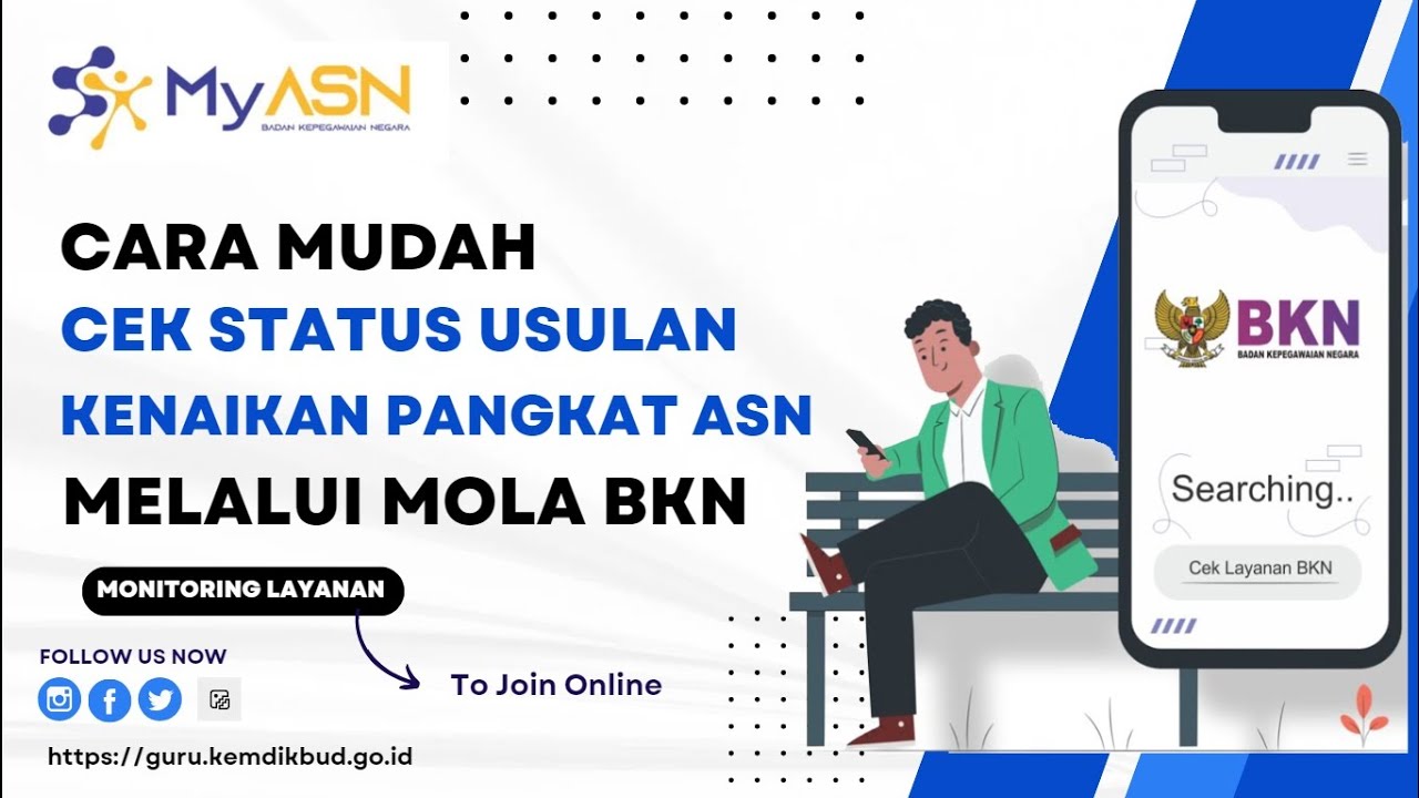 MUDAH DAN AKURAT || CARA CEK STATUS USULAN KENAIKAN PANGKAT PNS/ASN TERBARU || MOLA BKN