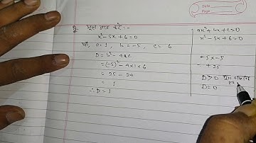 Find The Roots For Class 10th