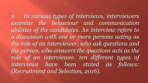 Recruitment & Selection Tutorial (Module 2)