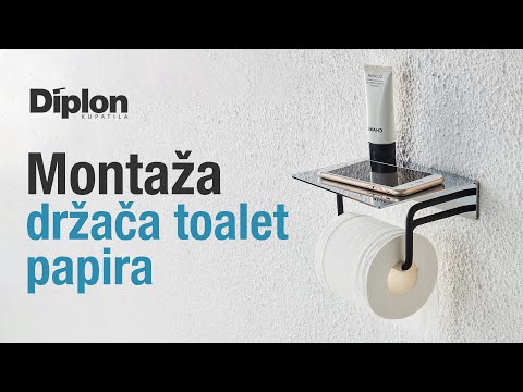 Montaža Diplon držača za toalet papir SE02872
