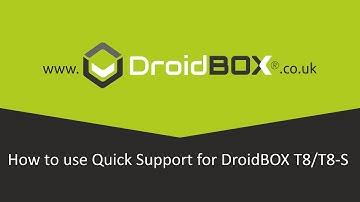 How to use Quick Support with a DroidBOX T8/T8-S/T8-S Plus/T8 Mini/iMXQpro