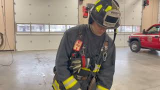 SCBA mask donning techniques