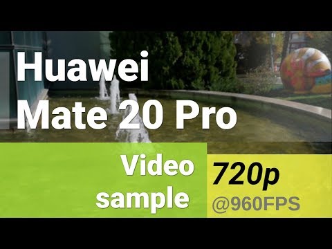 Huawei Mate 20 Pro 720p at 960fps slow-mo video