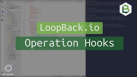 LoopBack.io Operation Hooks