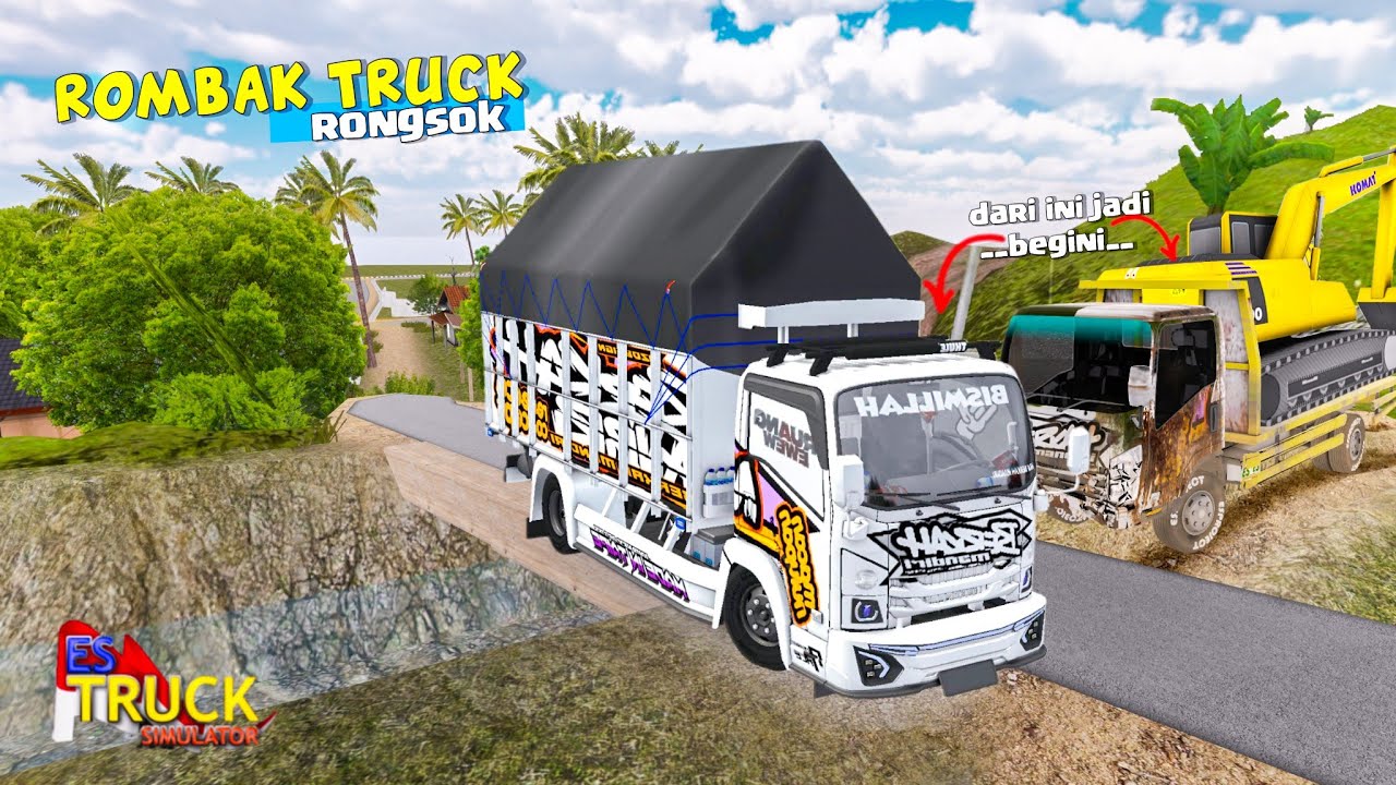 Habiskan Banyak Dana! Rombak Truck Giga Jadi Mbois🔥 ES Truck Simulator ID
