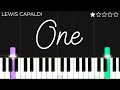 Lewis Capaldi - One | EASY Piano Tutorial