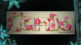 Letras grandes de papel maché anchas para manualidades y decoración