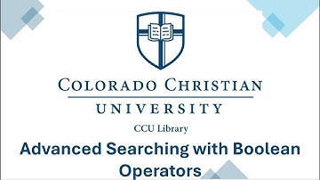 Advanced Searching Techniques (AND, OR, NOT)