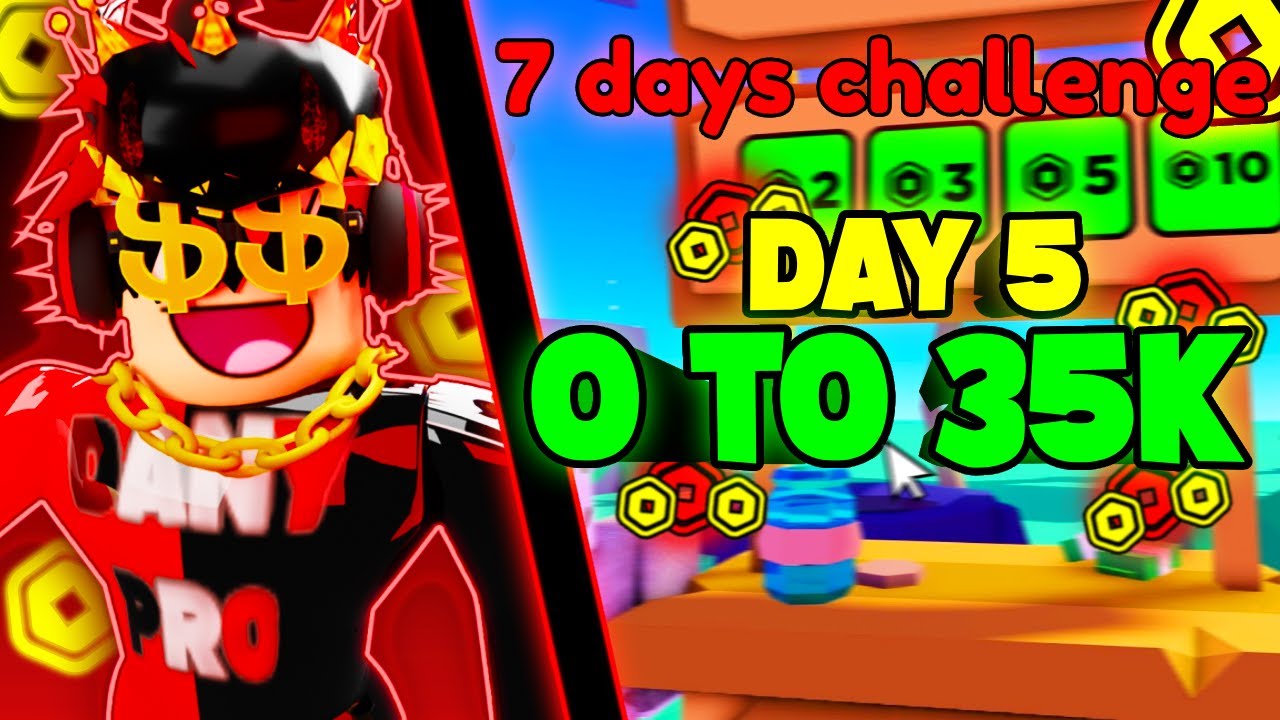 🔴 DAY 5! 🤑0 to $35,000 Robux in 7 Days Challenge - PLS DONATE LIVE ...