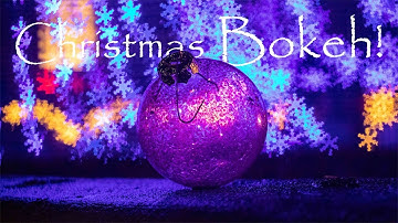 How To Make Christmas BOKEH...In 60 SECONDS!