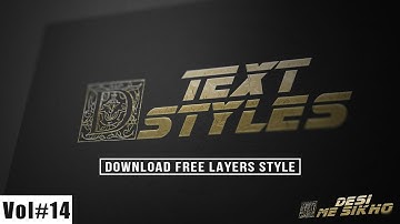 Foiling Text Styles Effects For Photoshop Download Free Vol#14