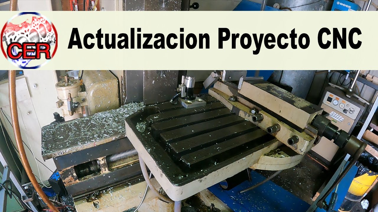 Actualizacion fresadora CNC, soporte motor, cabina y tuerca de bolas