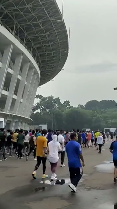 Lari pagi, Minggu pagi di GBK #lari #pagi #minggupagi #Gbk