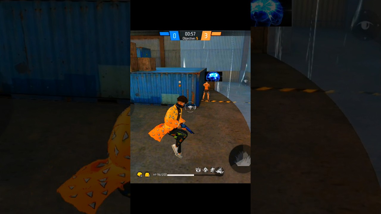 Galaxy brain of enemy in freefire 🧠