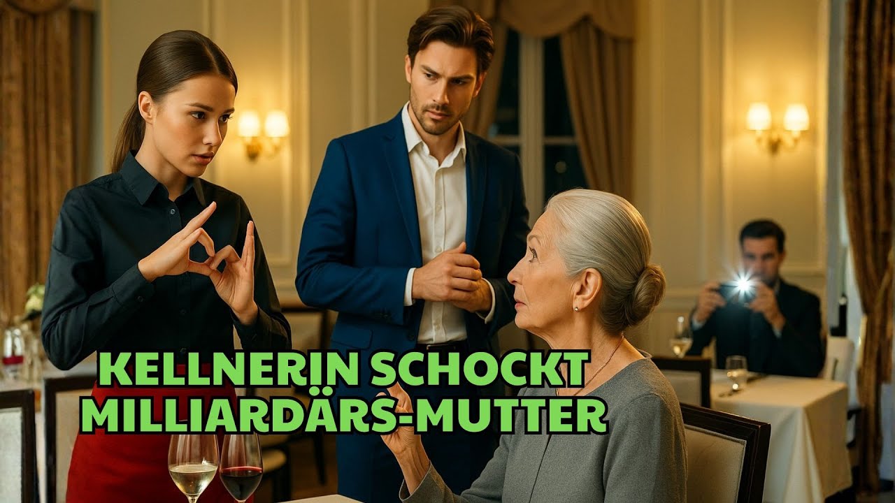 Schüchterne Kellnerin begrüßt die taube Mutter des Milliardärs–ihre Gebärdensprache schockierte alle