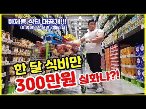 하제용의 식단 대공개(영상만 봐도 근육이 자란다!!!)
