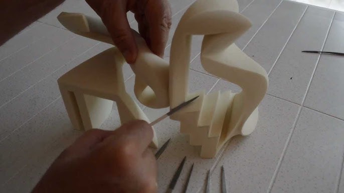 Hand Carving a Polystyrene / Styrofoam Dragon by Sculpture Studios