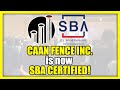 CAAN Fence Inc. Achieves WOSB/EDWOSB Certification – A New Milestone!