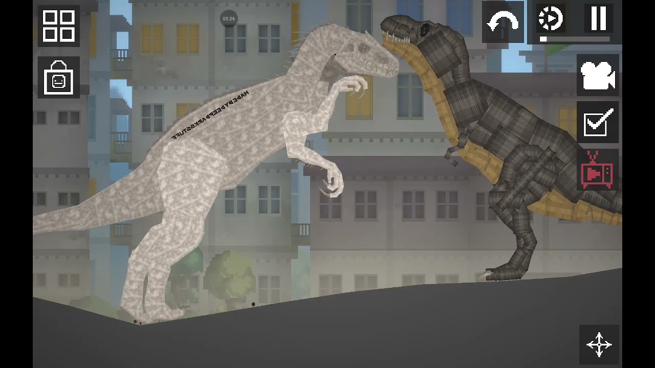 Mods melon sandbox e a relance da indominos em t-rex em distortus rex