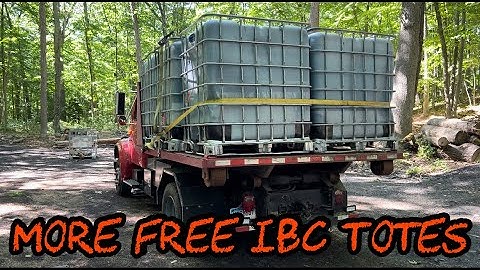 #241 Picking up and Processing More FREE IBC Totes for Firewood