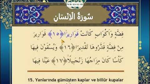 Mehmet Emin AY//Al-Insan (076) سُورَةُ الْاِنْسَانِ القارئ محمد امين آي