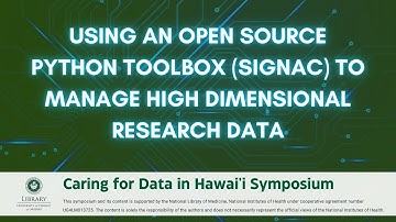 Using an Open Source Python Toolbox (Signac) to Manage High Dimensional Research Data: Highlights