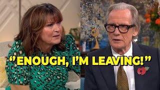 Bill Nighy Kicked Off Lorraine Kelly's Show After Heated Clash