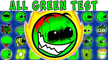 ALL GREEN TEST | FNF Character Test | Gameplay VS Playground