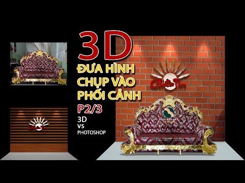 P3-3 âm bản trong 3D kết hợp Photoshop tùy biến hình chụp vào 3D nhanh  đơn giản - Thực hành 3Dsmax