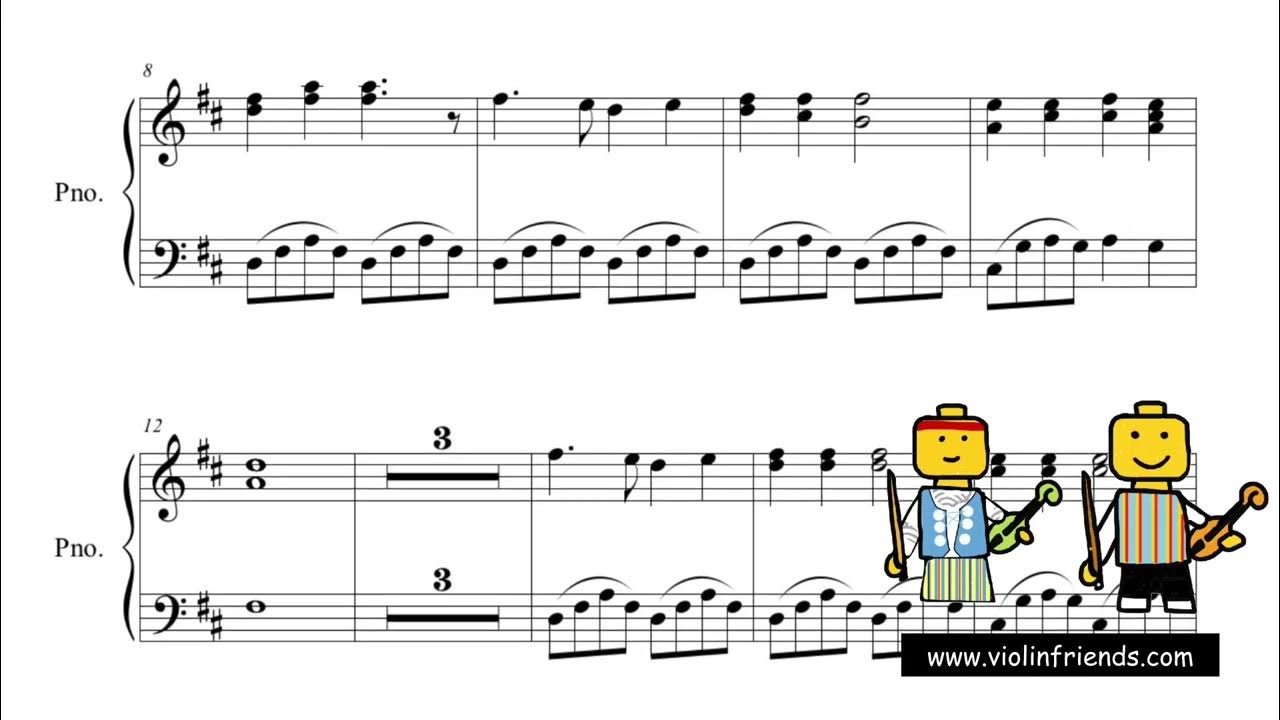 Potpourri of three wellknown children's songs for String Quartet and