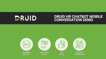 DRUID Conversational AI Assistants for Human Resources - mobile interaction