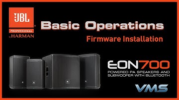 JBL EON700 PA Speakers I Updating the Firmware