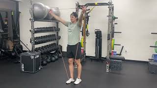 Banded Shoulder Y-Raise; Banded Shoulder Scaption Raise ; Banded V-Raise