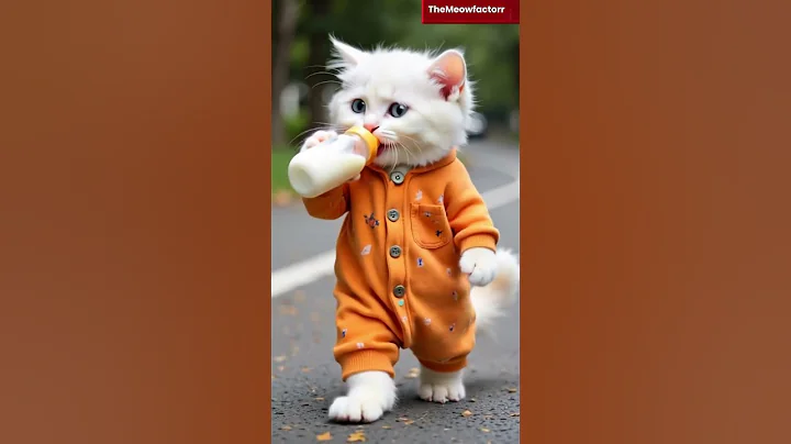 cat drinking milk #shorts #cats #cute