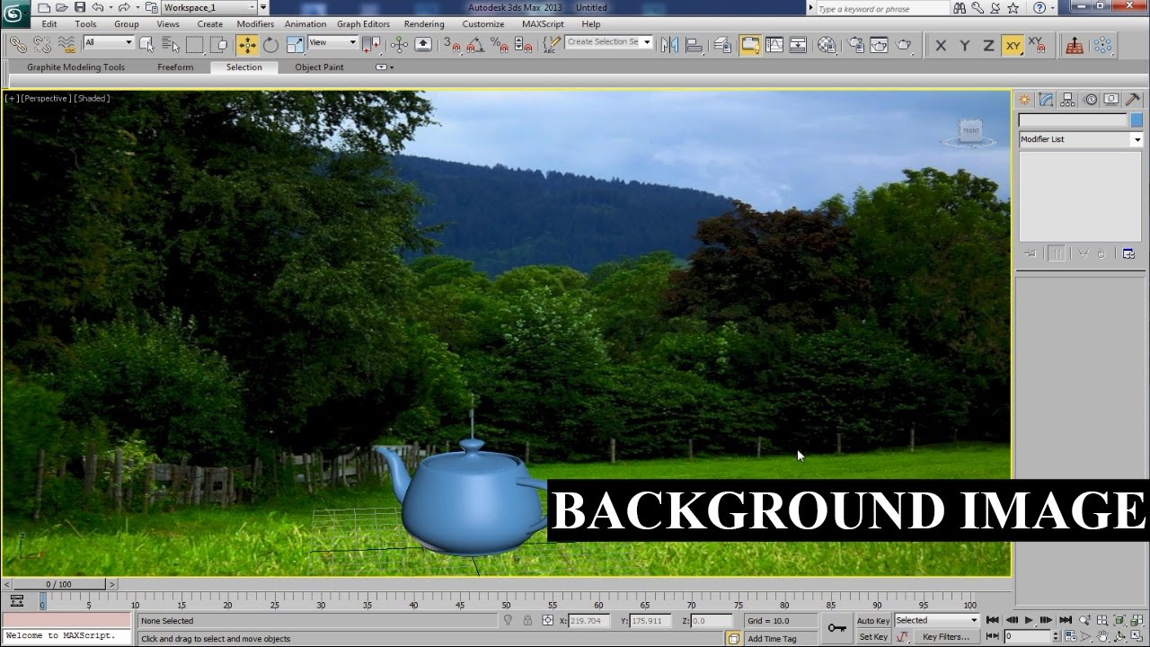 Background Image In 3ds Max Youtube