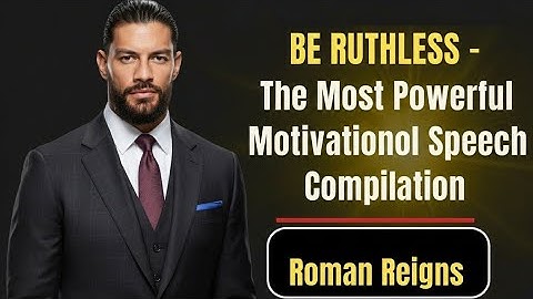 BE RUTHLESS - The Most Powerful Motivational Speech Compilation for Success, Running & Working Out 