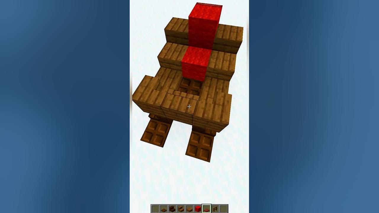 Minecraft:: САНИ САНТЫ С ПОДАРКАМИ v2 #shorts | Майнкрафт как построить ...
