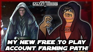 I'm Starting My New Free to Play Account!  Here is the Roadmap/Farming Guide!  SWGOH